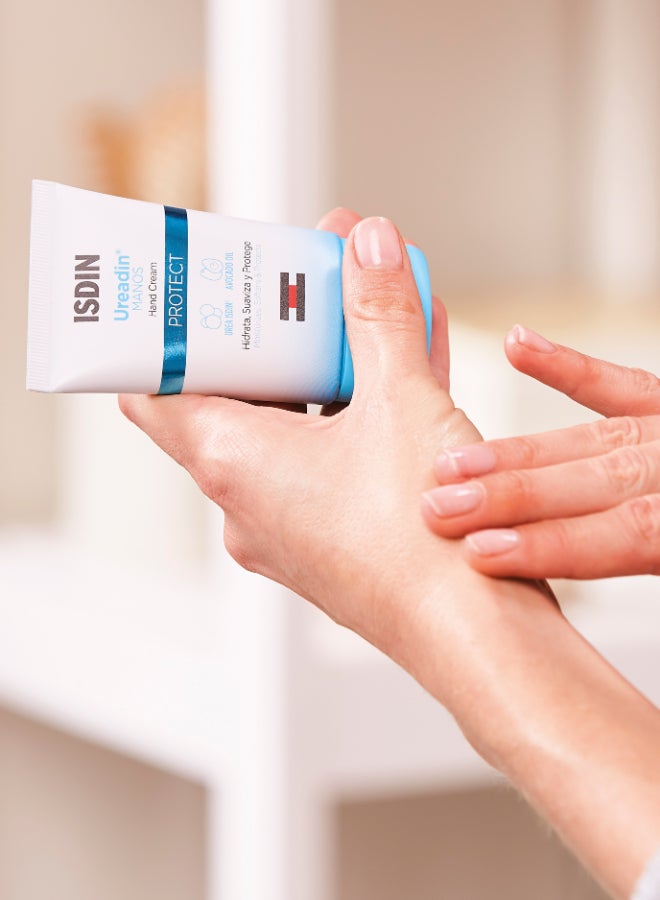 ISDIN Ureadin Crema Manos Protect [50Ml] - Hydrating & Anti-Aging Hand Care With Urea And Q10 To Protect Against Daily Stress
