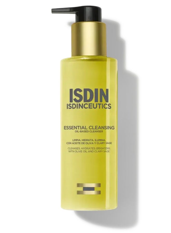 Isdinceutics Essential Cleansing [200Ml] - Deeply Nourishing Oil-To-Milk Facial Cleanser That Removes Waterproof Makeup And Sunscreen