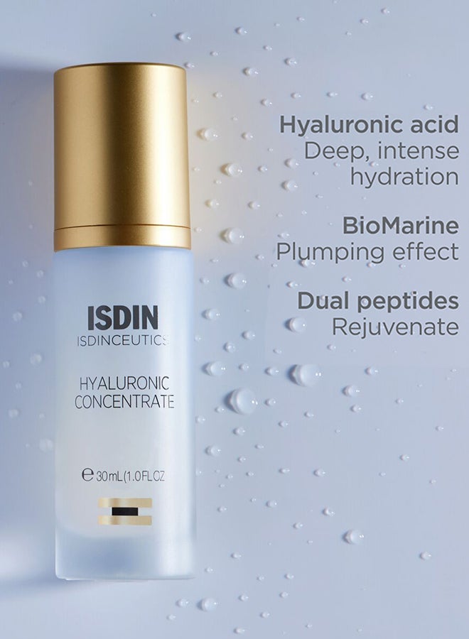 Isdinceutics Hyaluronic Concentrate [30Ml] - Deeply Hydrating Facial Serum With Pure Hyaluronic Acid To Plump Skin And Smooth Fine Lines