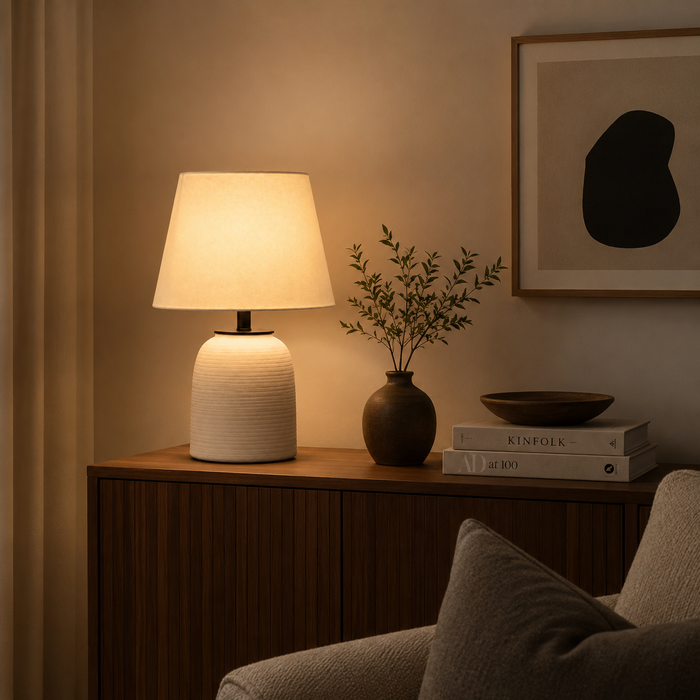 Ivory Ridge Ceramic Table Lamp