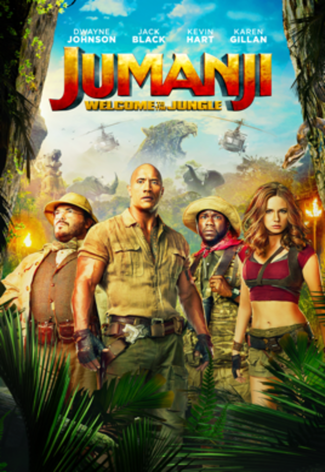 Jumanji: Welcome to the Jungle HD Digital Code (2017) (Redeems in Movies Anywhere; HDX Vudu Fandango & HD iTunes Apple TV Transfer From Movies Anywhere)