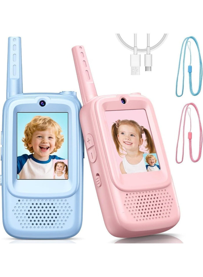 Kids Smart Play Gadget with Screen, Long Range Voice Fun Device, Rechargeable Portable Handheld Toy for Boys Girls Indoor Outdoor Adventure Gift