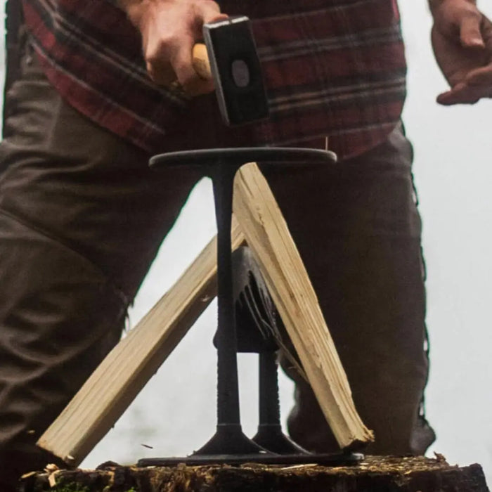 Kindling Cracker Original in use with hammer