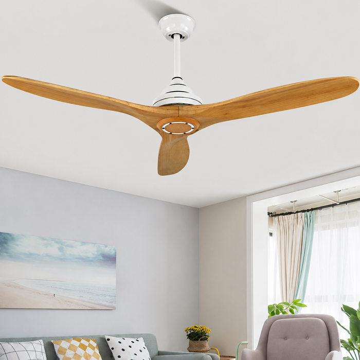 Kite Pine Ceiling Fan | 1320mm | Metal Body | Wooden Blade