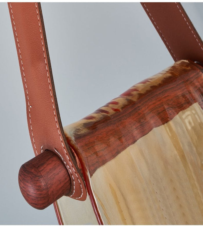 Kyoto Wood (Glass, Leather) Pendant Light