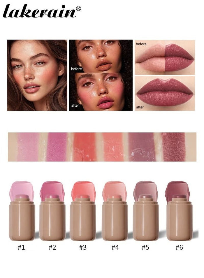 lakerain Creamy Blush for Buildable Color | Soft & Velvety Texture | Long-Lasting, Luminous Finish | Hydrating & Blendable | Natural Glow for All Skin Types