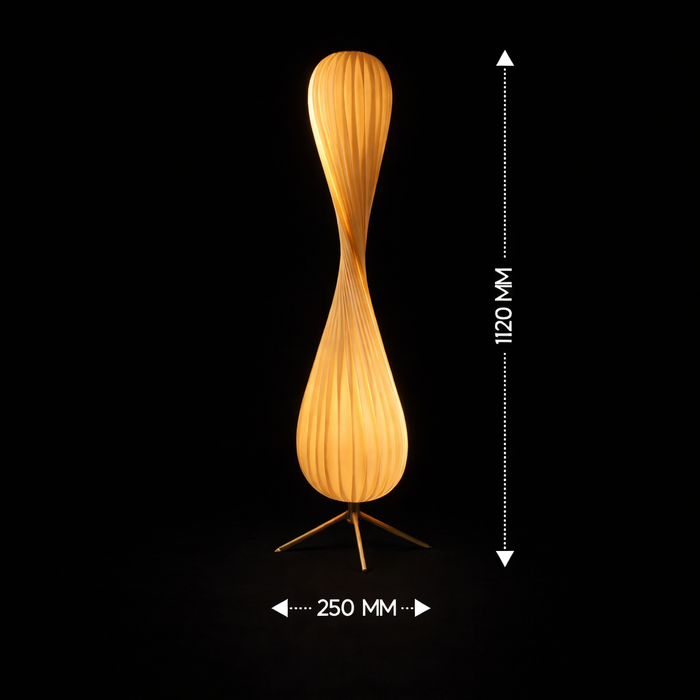 Liora Helix Floor Lamp (Medium)