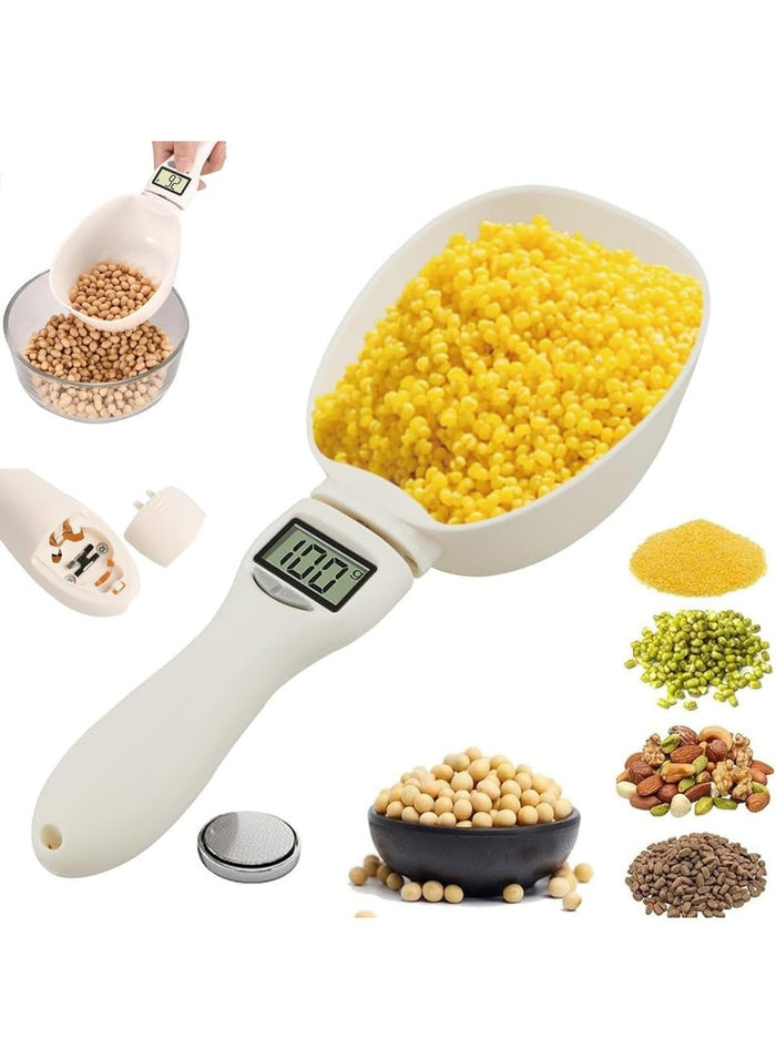 Lukadah Digital Measuring Spoon High Precision with LCD Screen Display, Adjustable Kitchen Scale Spoon, Electronic Scale with Measuring Spoons for Food, Coffee, Portioning Milk, Tea, Flour, Spices Kitchen Gadgets