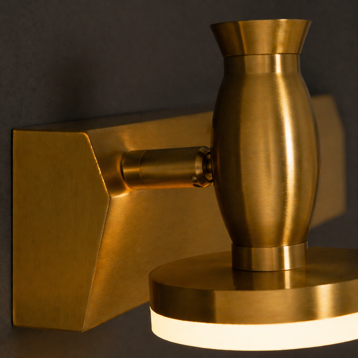 Luma Duo Gold LED Wall Light
