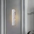 LumenCrag White Stone LED Wall Light