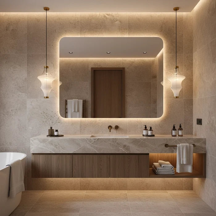 Lumera Virelli Sculpted Glass Pendant Light