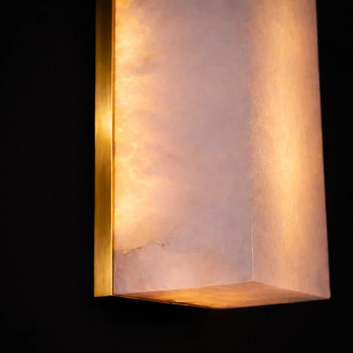 Lumiera Sculpted Marble Wall Light
