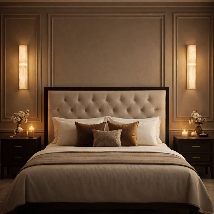 Lumiera Sculpted Marble Wall Light