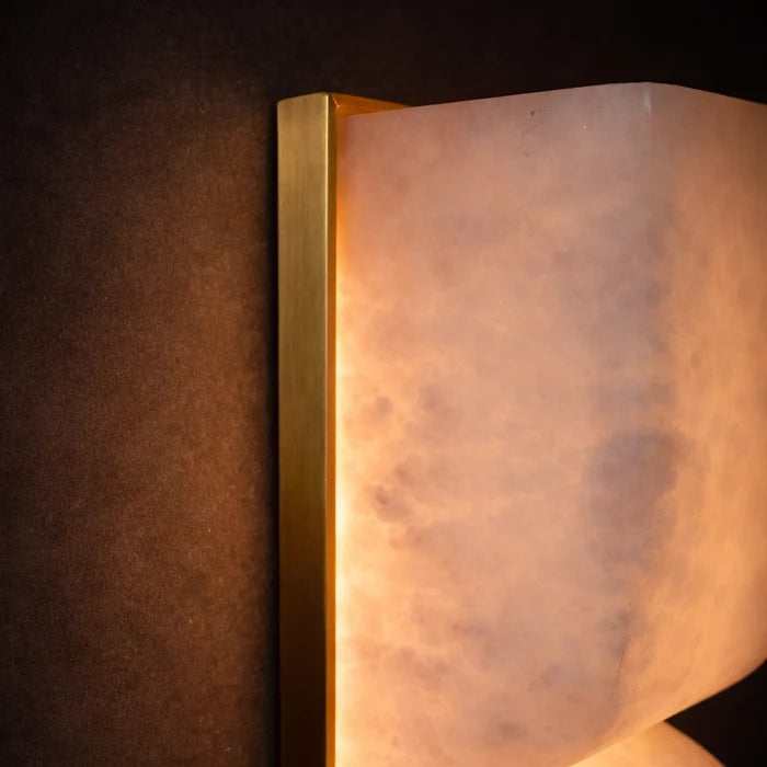 Lumiera Sculpted Marble Wall Light