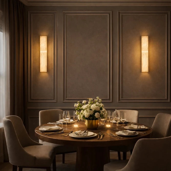 Lumiera Sculpted Marble Wall Light