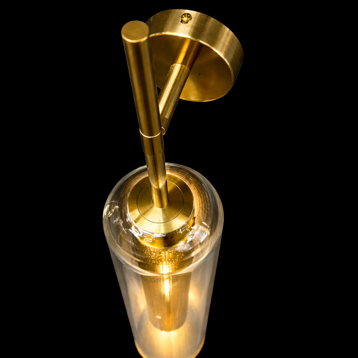 Luminara Glass Column Wall Sconce
