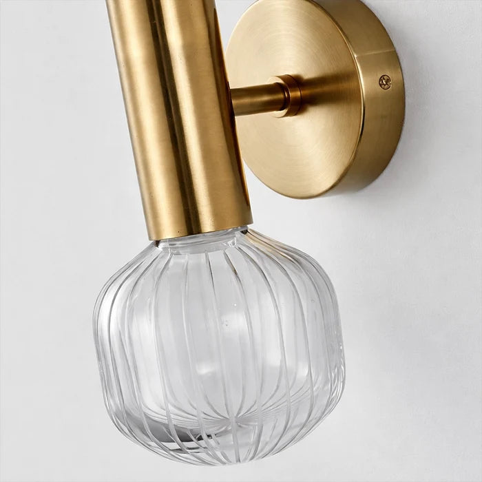 Lumivane VerticaGlow Brass Wall Sconce