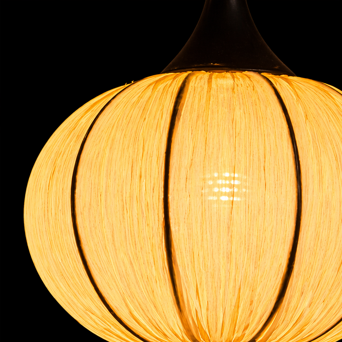 LunaBloom Pleated Fabric Pendant Light