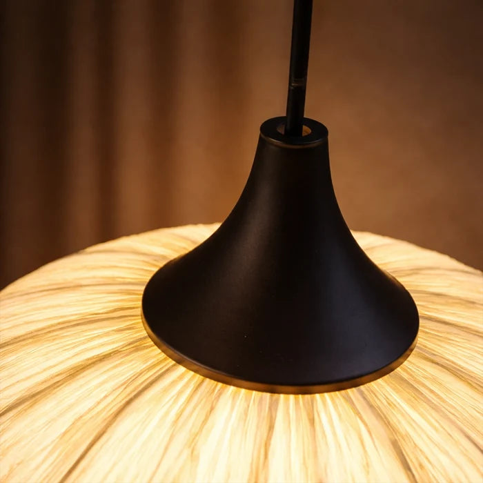 LunaBloom Pleated Fabric Pendant Light