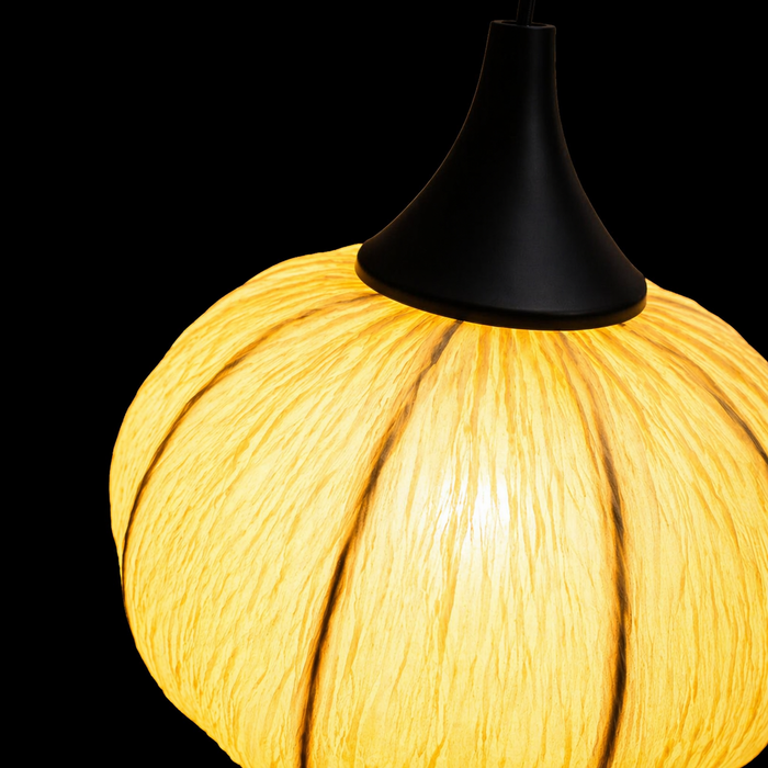 LunaWeave Warm Fabric Pendant Light