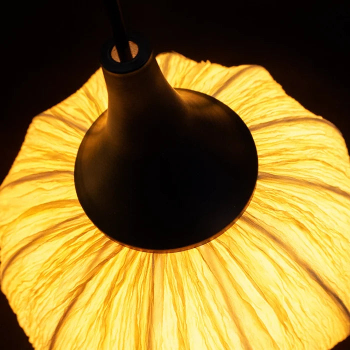 LunaWeave Warm Fabric Pendant Light