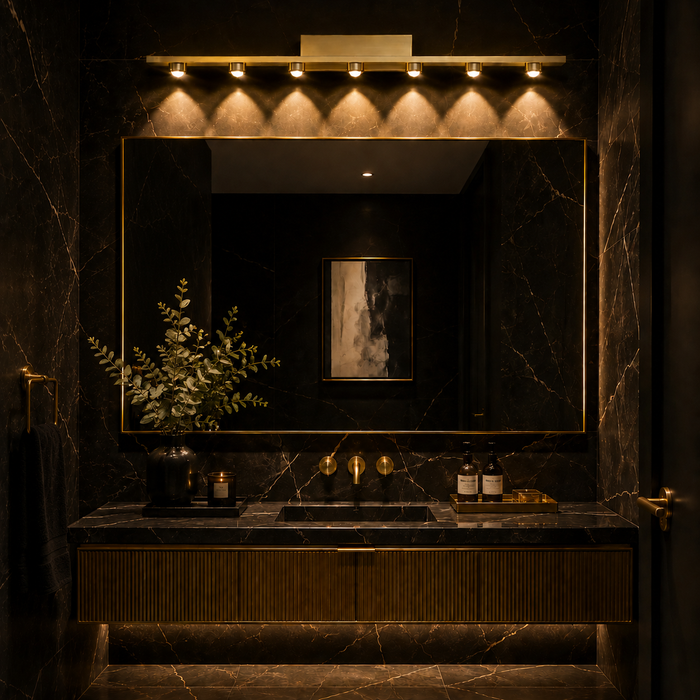 Luxora Seven Beam Wall Light
