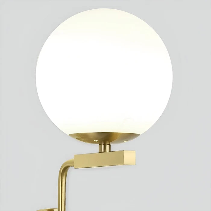 Mid-Century Golden Globe Wall Light