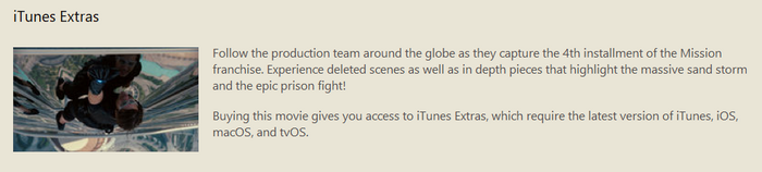 Mission: Impossible - Ghost Protocol iTunes 4K Digital Code