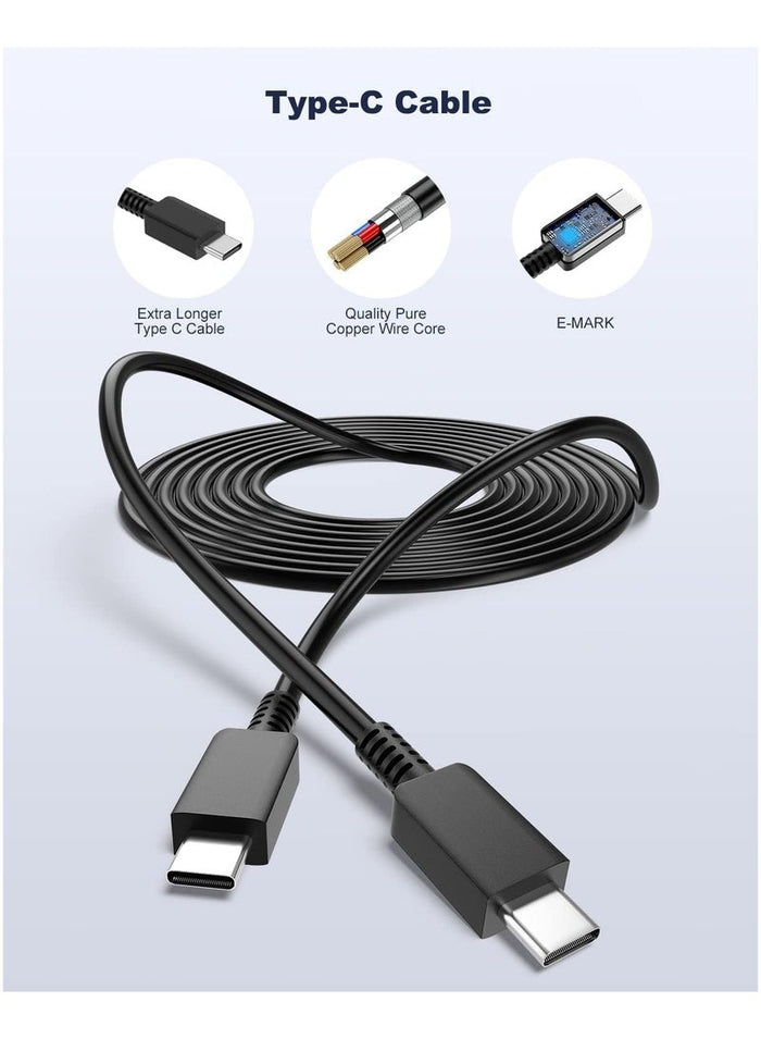 MMG 45W USB C Super Fast Charging Charger with 1 m Cable - Compatible with S24 S23 S22 S21 S20 Ultra