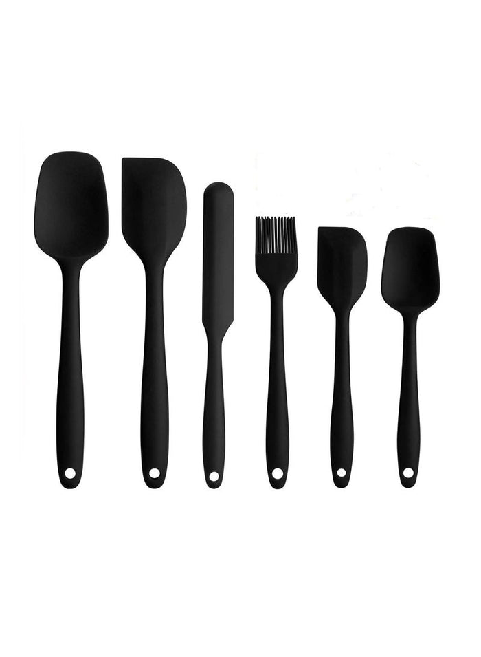 MMG 6-Piece Silicone Spatula Set - Kitchen Utensils Set for Baking, Cooking, and Mixing, 600 °F Heat