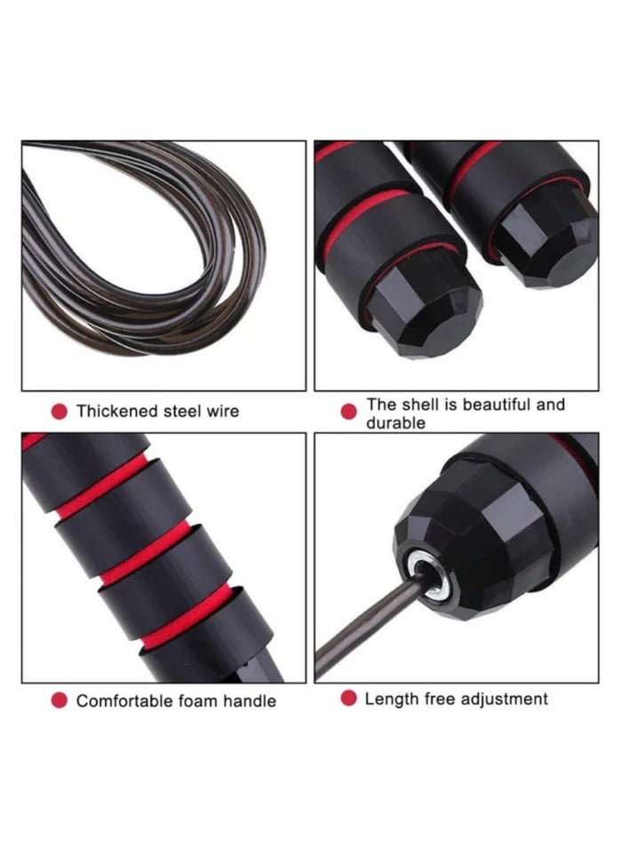 MMG Adjustable Speed Heavy Weighted Steel Wire Exercise Skipping Jump Rope|Heavy Skipping Rope PVC W