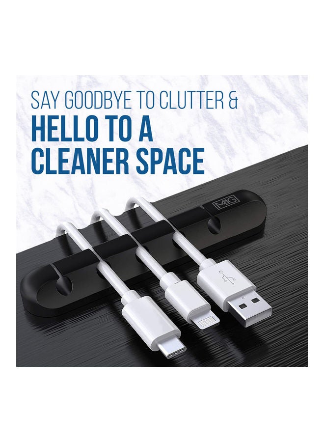 MMG Desktop Management System Cable Organizer Black