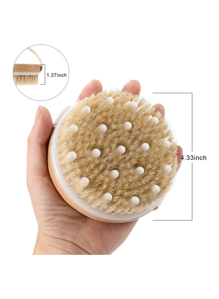 MMG Dry and Bath Body Brush, Reduce Cellulite, Dry Brush for Cellulite and Lymphatic Drainage, Exfol