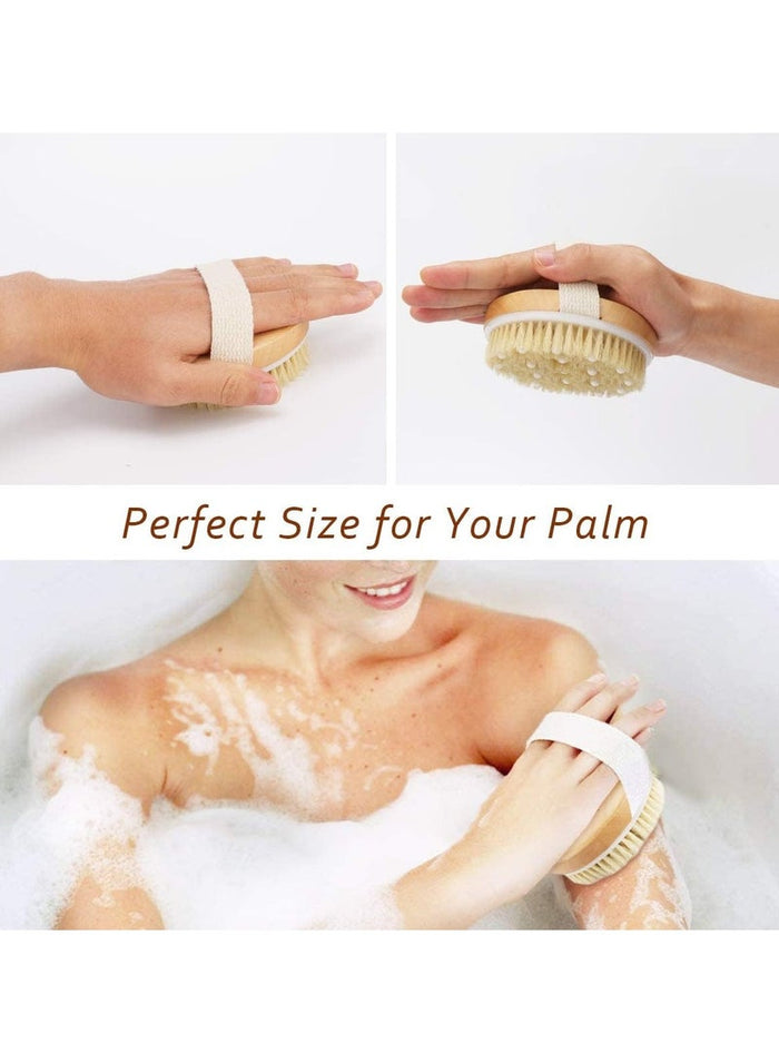 MMG Dry and Bath Body Brush, Reduce Cellulite, Dry Brush for Cellulite and Lymphatic Drainage, Exfol