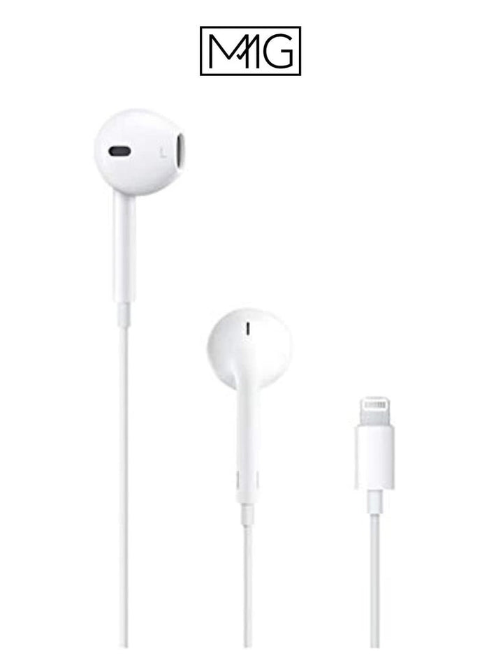 MMG EarBuds With Lightning Connector | iPhone Headphones, [MFI Certified] Earphones Wired Stereo Sou