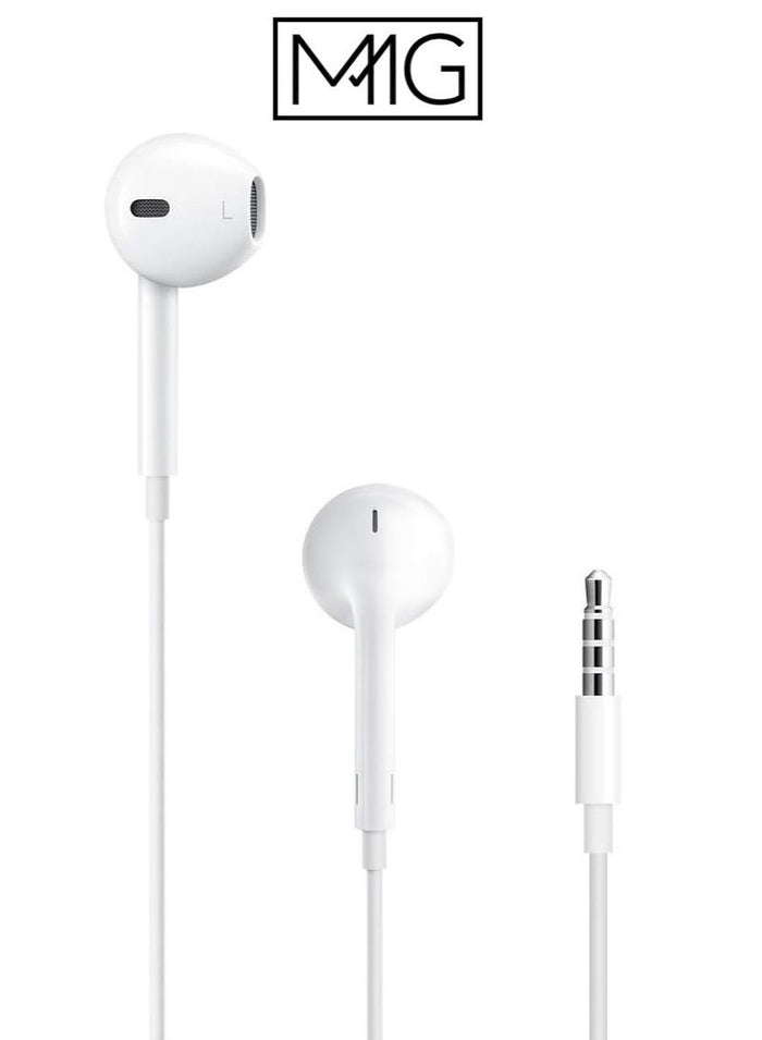 MMG In-Ear Earbuds With Microphone, 3.5mm plug,
