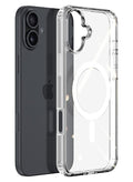 MMG iPhone 16 Clear Magnetic Cover | Mag Safe Compatible | Hybrid Protective Crystal Clear Hard Back
