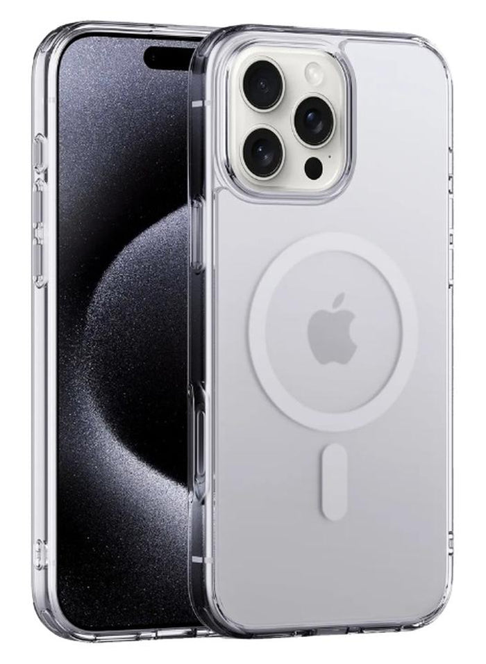 MMG iPhone 16 Pro Max Clear Magnetic Cover | Mag Safe Compatible | Hybrid Protective Crystal Clear H