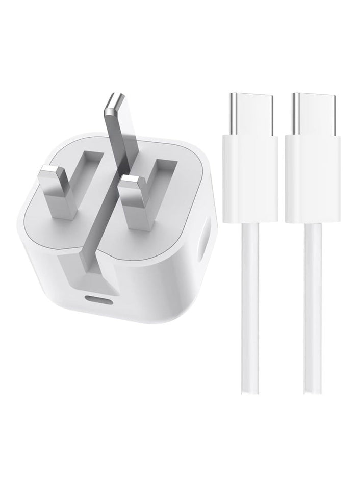 MMG iPhone 17 / 16 / 15 Pro Max Charger With USB C Port 35 Watt with 1M iPhone Fast Charging Cord Ty