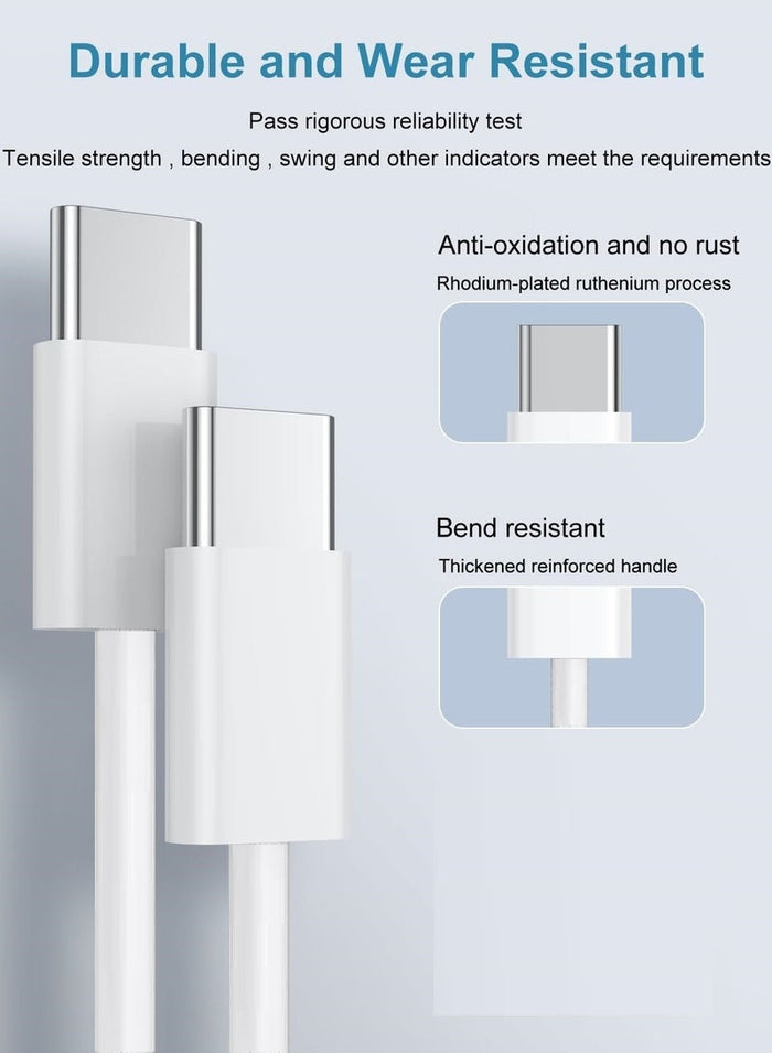 MMG iPhone 17 / 16 / 15 Pro Max Charger With USB C Port 35 Watt with 1M iPhone Fast Charging Cord Ty