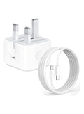 MMG iPhone 20W Fast Charger | USB C Wall Fast Charger with 1m USB C to Lightning Cable Compatible wi