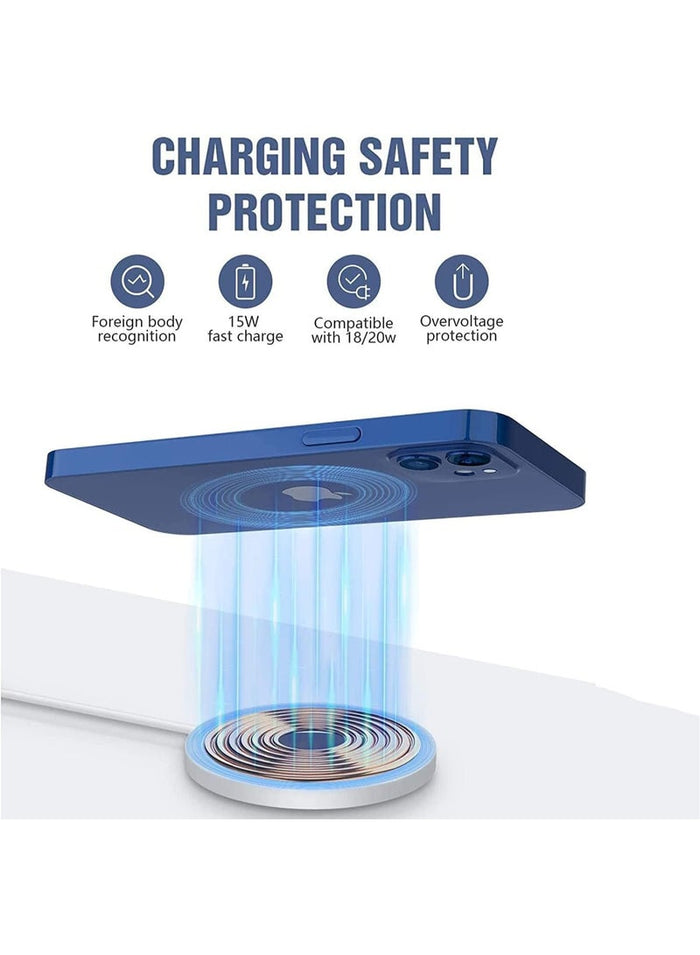 MMG MagSafe Charger【MFI/UACK Certified】 USB C Fast Charging,Wireless Magnetic Fast PD Charging up to