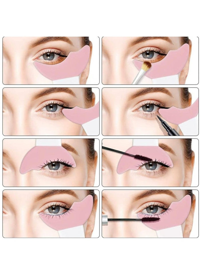 MMG Multi functional Eye Makeup Stencil Mascara Shield Guard Applicator Eyelash Pads Eyeliner Eyesha