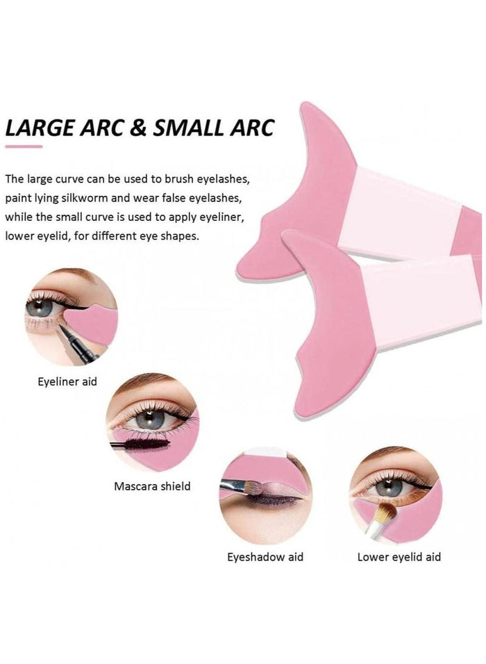 MMG Multi functional Eye Makeup Stencil Mascara Shield Guard Applicator Eyelash Pads Eyeliner Eyesha