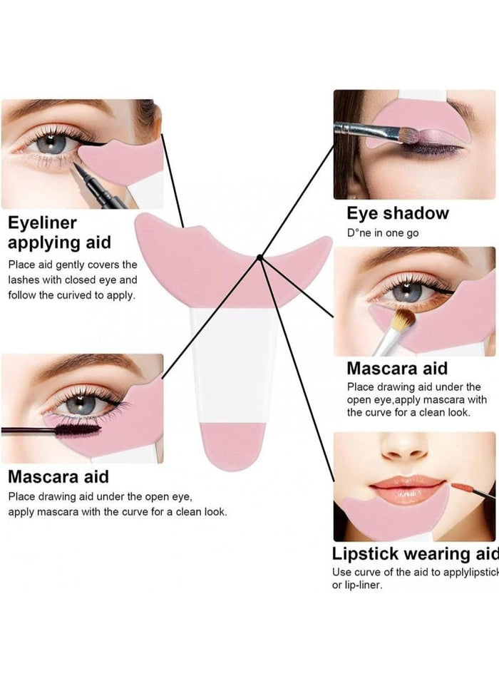MMG Multi functional Eye Makeup Stencil Mascara Shield Guard Applicator Eyelash Pads Eyeliner Eyesha