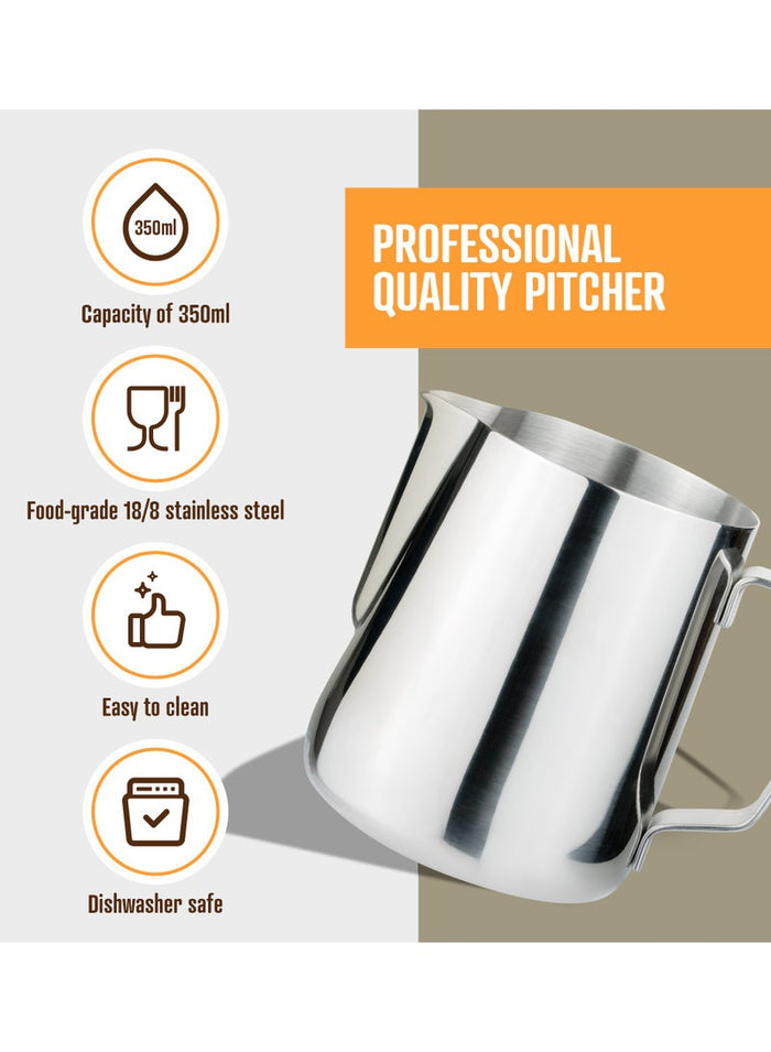 MMG Stainless Steel Milk Frother Pitcher Milk Frothing Coffee Cup, Perfect Pitcher for Espresso Latt