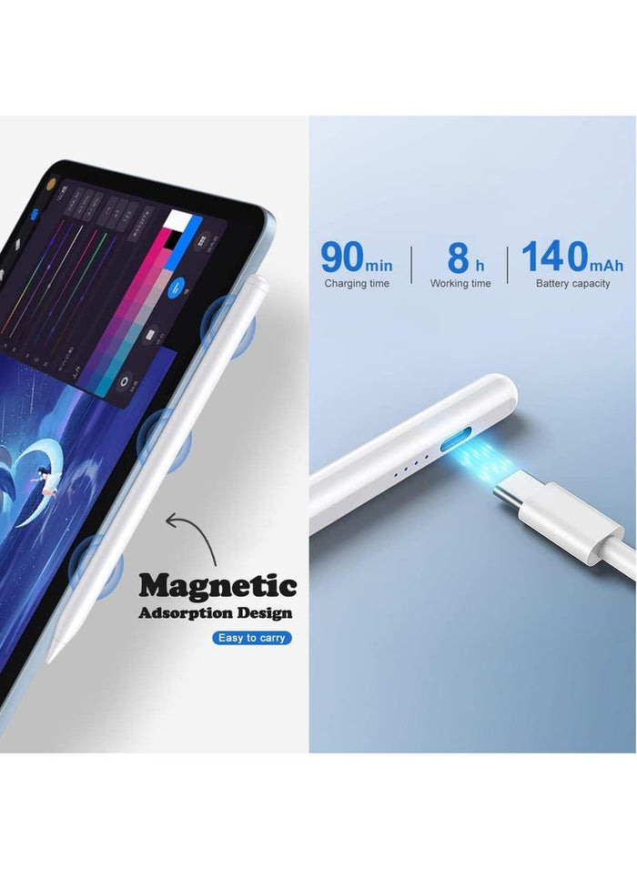 MMG Stylus Pen for iPad with Palm Rejection, Active Pencil Compatible with (2018-2022) Apple iPad Pr