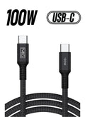 MMG USB C Braided Cable 100W, USB-C to USB-C 1 meter, USB C Charger Cable for iPhone 15, Mac Book Pr