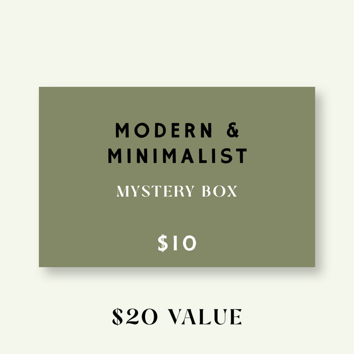 Modern and Minimalist Mystery Box