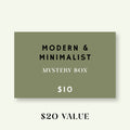 Modern and Minimalist Mystery Box